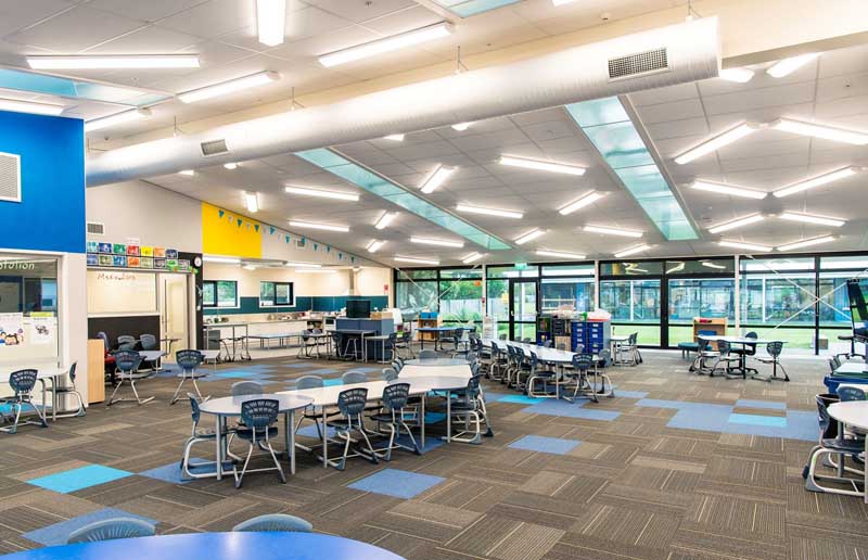 Waitakiri School builders clean at the completion of the construction.
